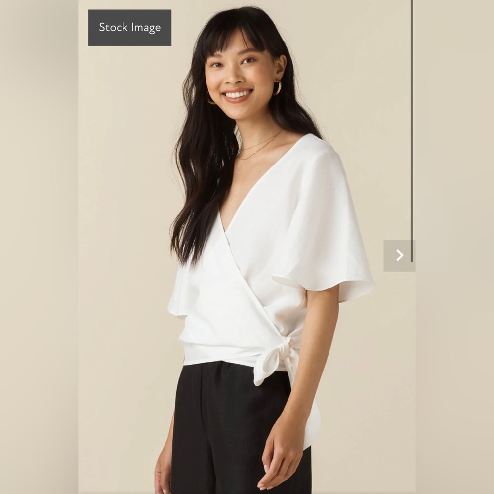 White convertible Vetta capsule blouse!